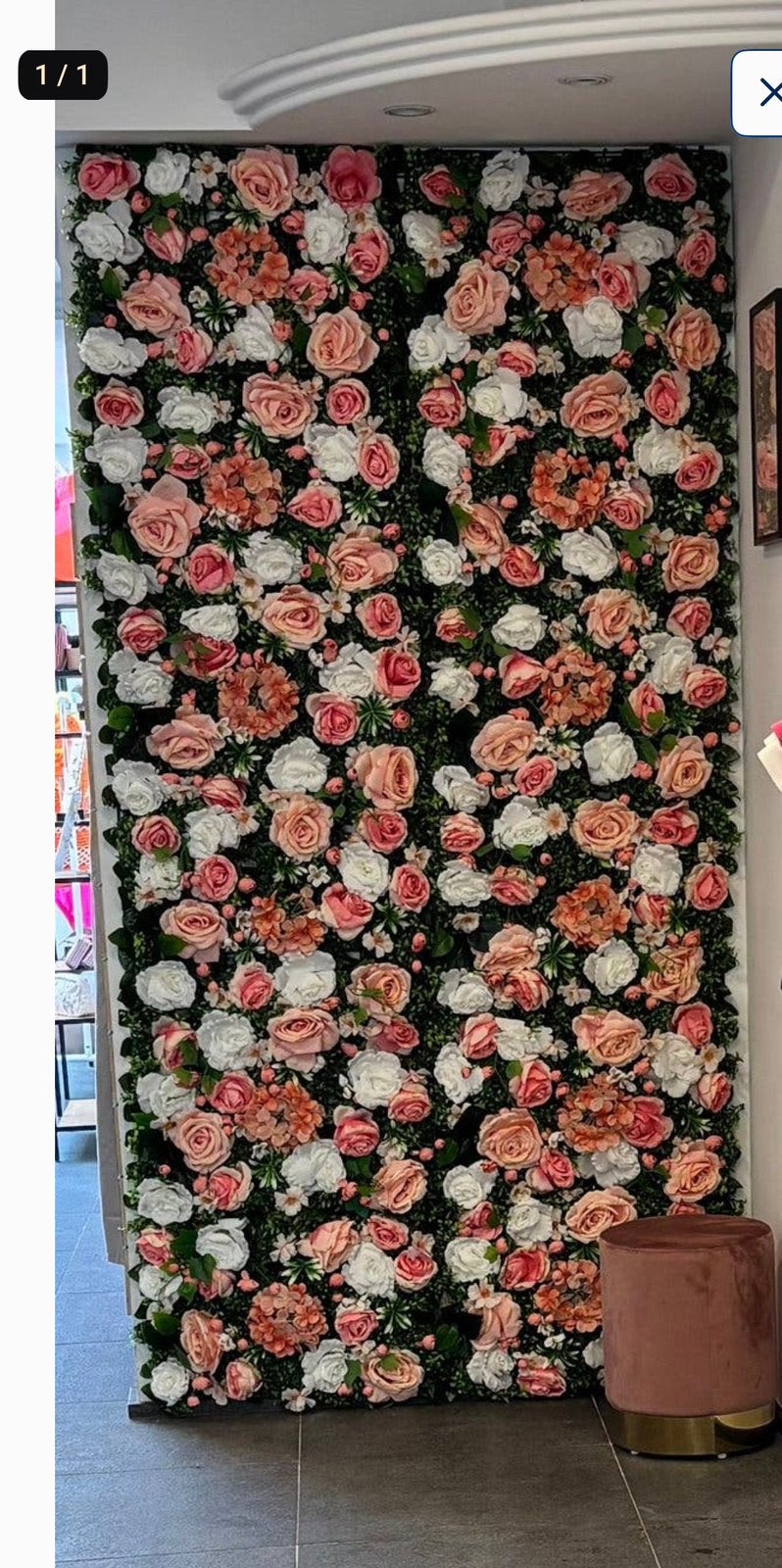BLOEMENWAND, Enlèvement, Fleurs