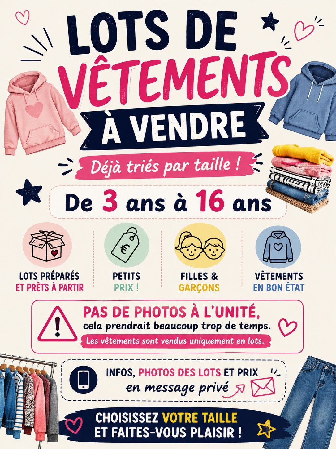 Vêtements, Enlèvement ou Envoi, Utilisé, Autres types, Multicolore