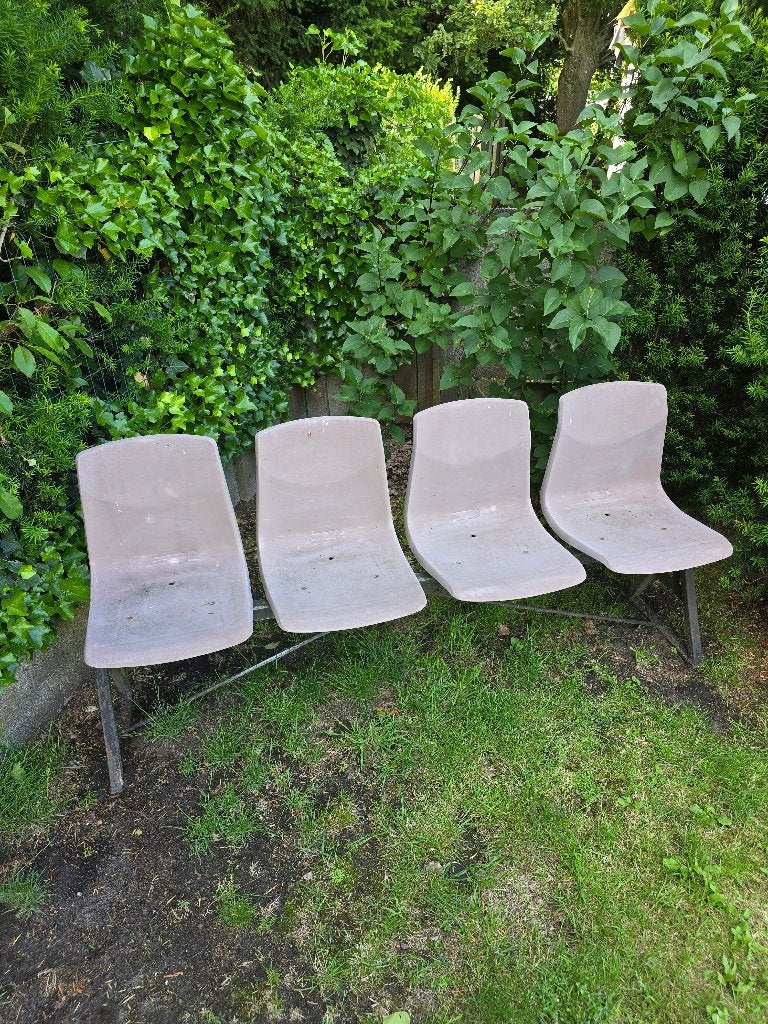 Bank buiten, Tuin en Terras, Ophalen, Gebruikt, Plastic