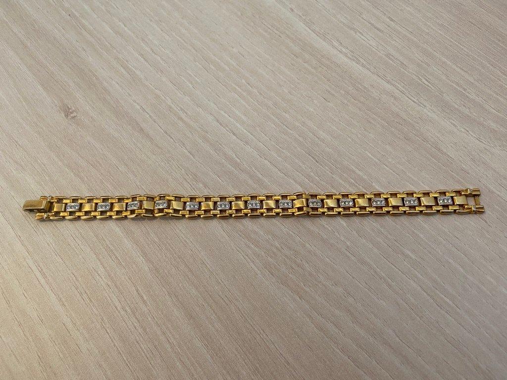Goudkleurige armband, Ophalen of Verzenden, Zo goed als nieuw, Goud, Overige materialen