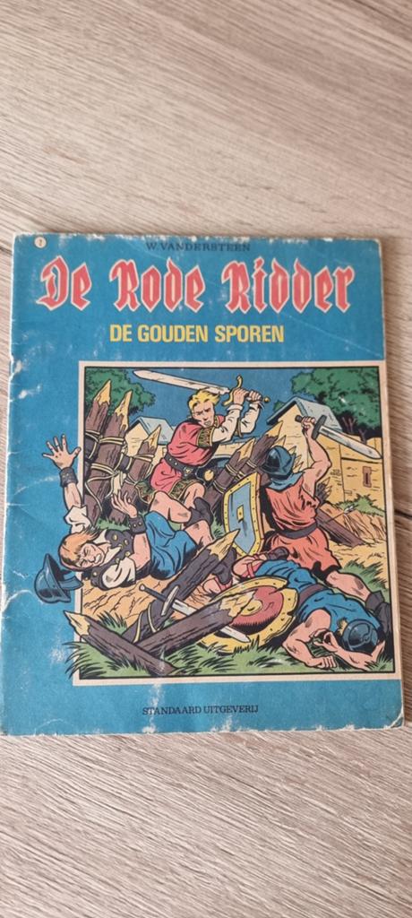Strip De rode ridder - 2 De gouden sporen, Boeken, Stripverhalen, Eén stripboek, Ophalen of Verzenden, Gelezen, Willy Vandersteen