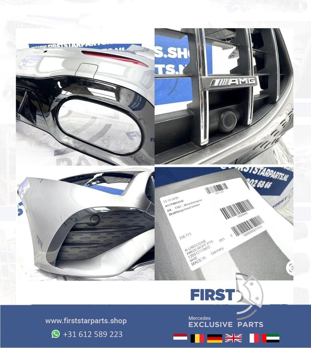BUMPER W177 A35 AMG Pakket compleet mercedes A Klasse FACELI, Utilisé, Avant, -, -