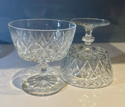 Antieke glazen bekers van Harlequin, Ophalen, Glas of Glazen, Overige merken, Vintage