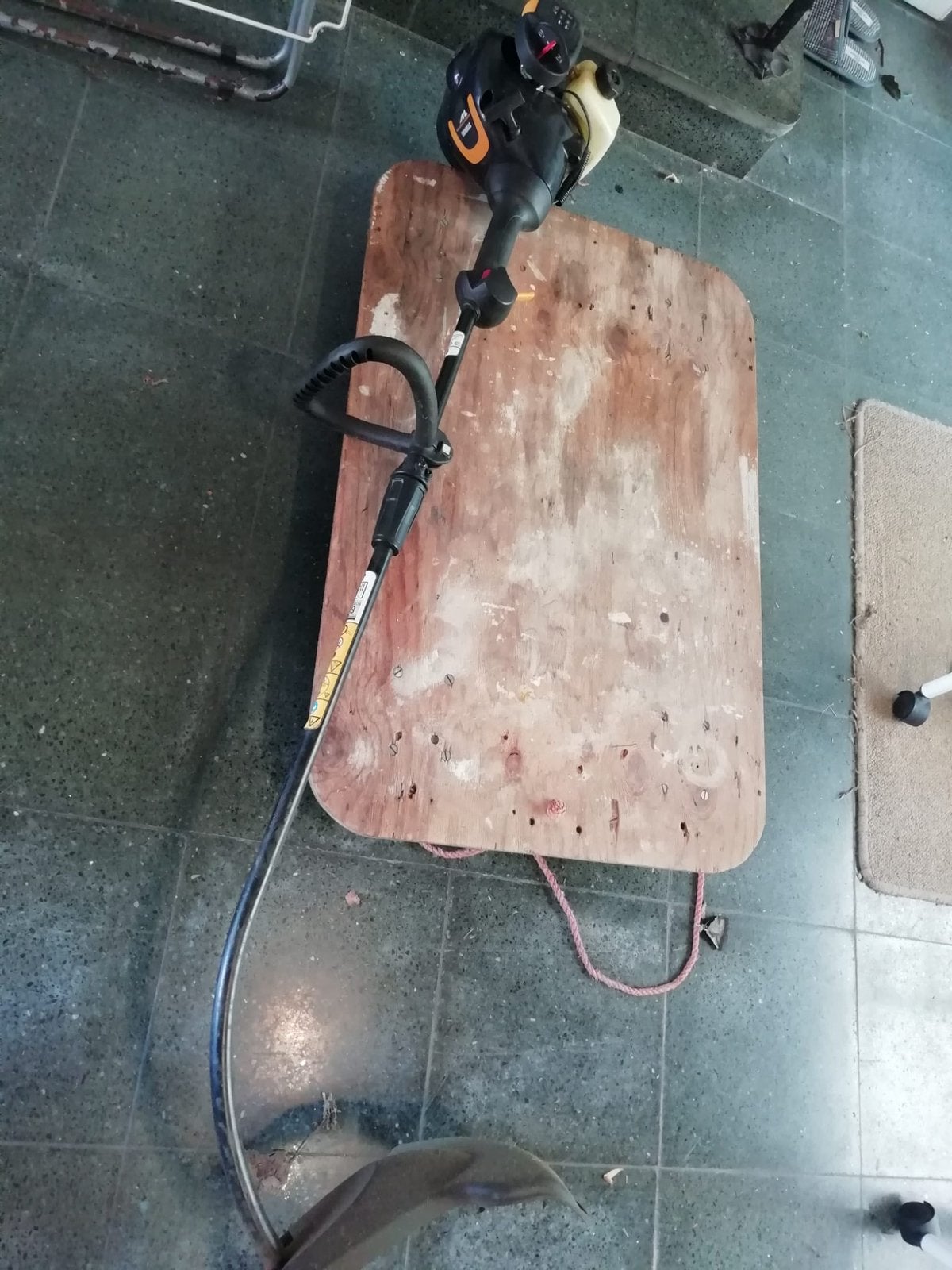 kantenmaaier grastrimmer benzine, Ophalen, Gebruikt