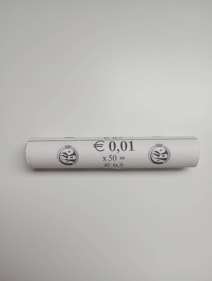 België : 1 euro cent 1999 BU ROLL 50 munten, Ophalen, Overig, Setje