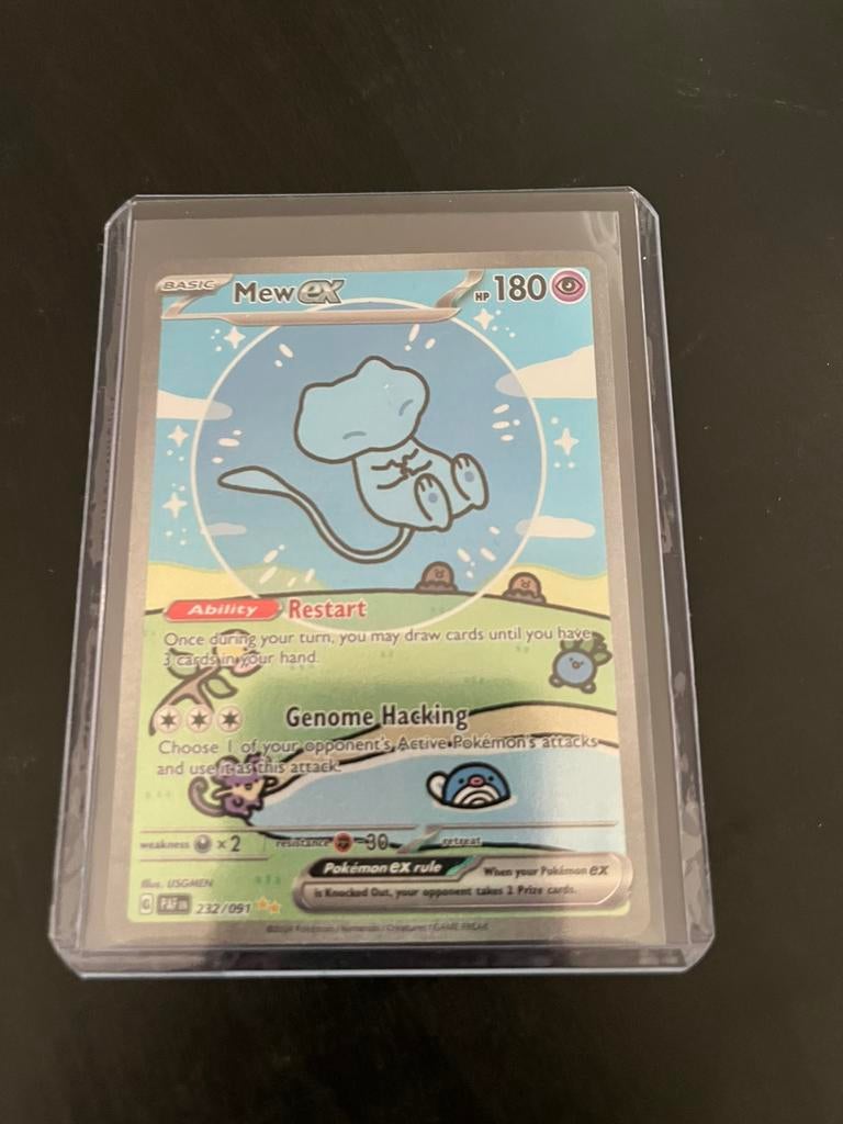 Mew EX - Paldean Fates 232/091, Ophalen, Zo goed als nieuw, Losse kaart