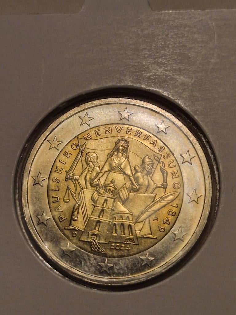 Herdenkingsmunt 2€ Duitsland 2024 A fdc, Ophalen, Duitsland, 2 euro, Losse munt