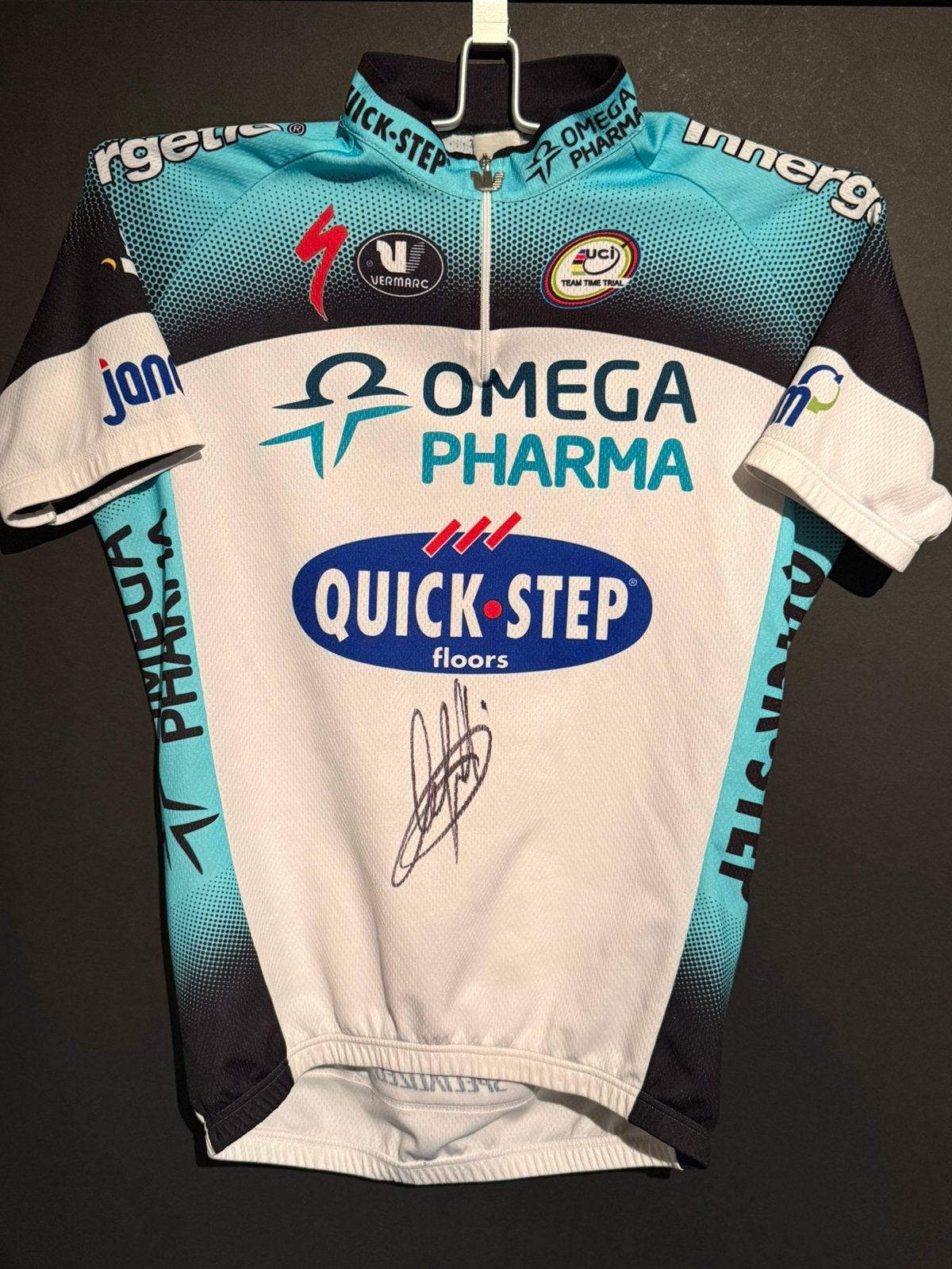 Wielertrui quick step Petacchi, Ophalen of Verzenden, Zo goed als nieuw
