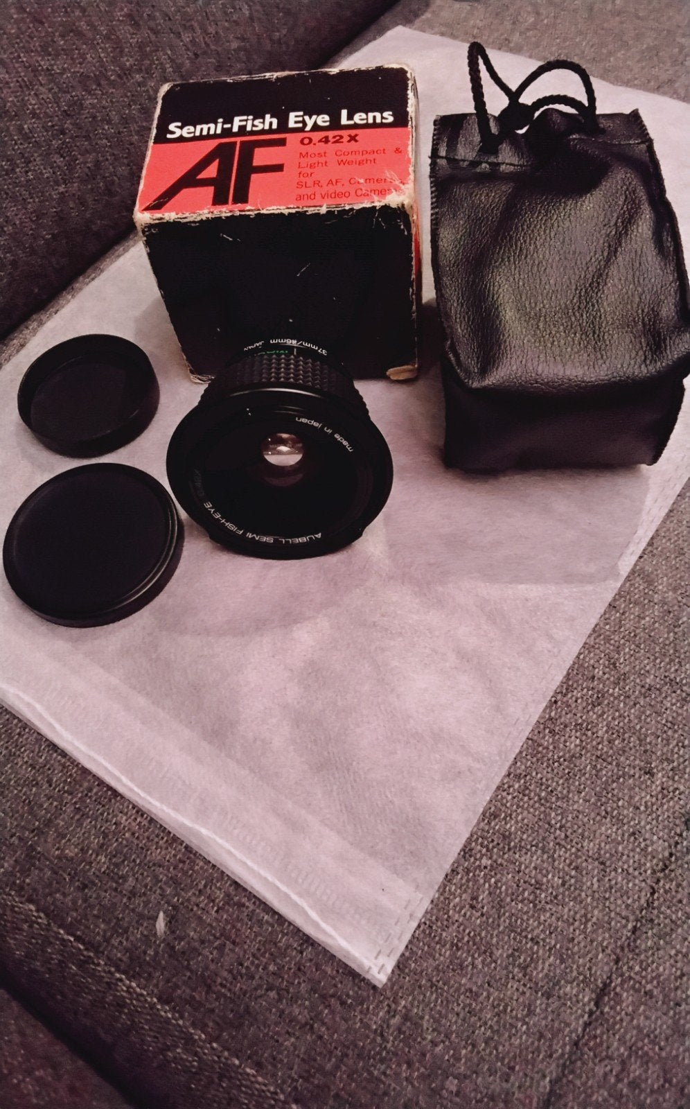 New old stock Aubell 0.42x Semi-Fisheye + Macro Lens (Japan), Ophalen of Verzenden, Nieuw, Macro-filter
