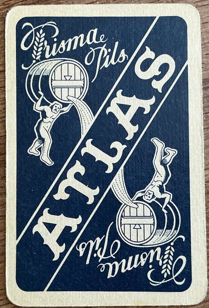 Speelkaart ATLAS/PRISMA PILS, Ophalen of Verzenden, Zo goed als nieuw, Speelkaart(en)