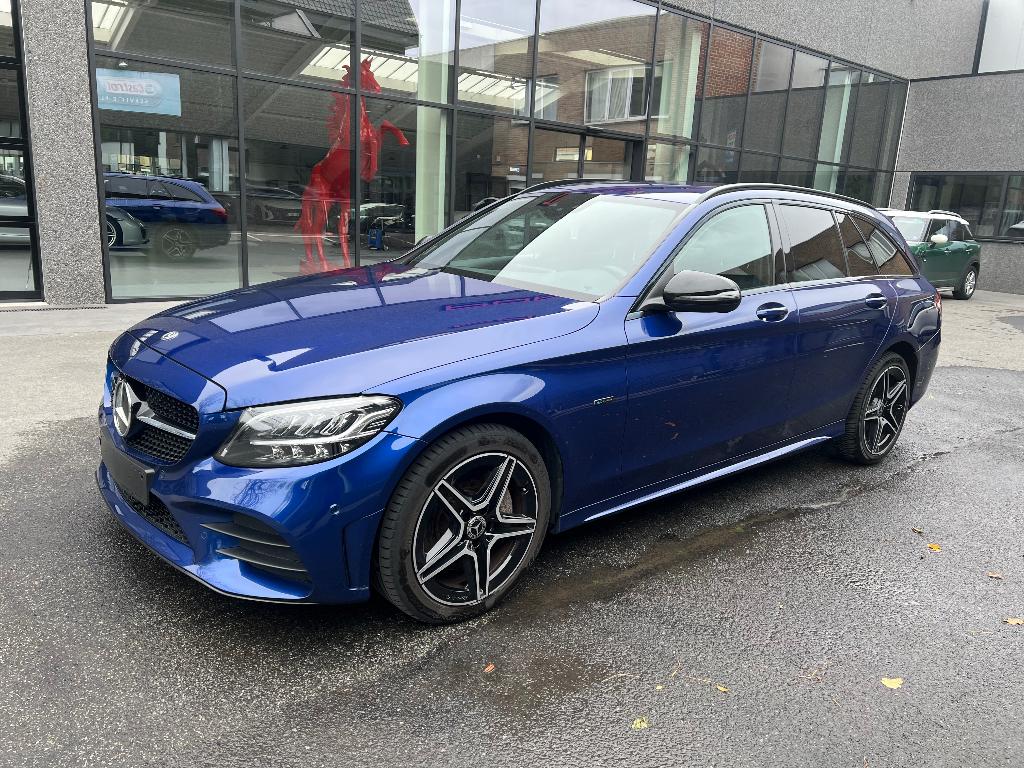 Mercedes c300de AMG pack bj2021 hybride diesel !!, Auto's, Automaat, 4 deurs, Achterwielaandrijving, Blauw