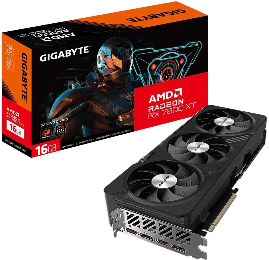 Volledige PC in onderdelen: Gigabyte Radeon RX 7800 XT, Ophalen of Verzenden, Zo goed als nieuw, HDMI