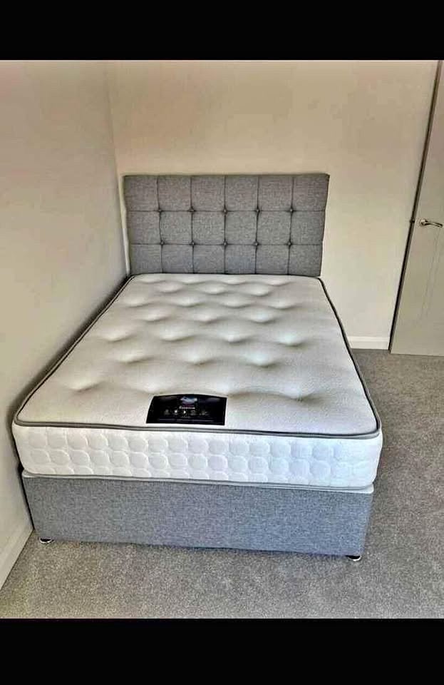 Lit + matelas complet - Toutes les couleurs et tailles, Enlèvement ou Envoi, Neuf, Deux personnes, Autres couleurs