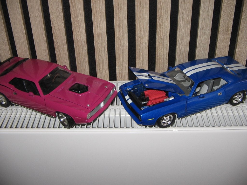 muscle cars op 1/18 zonder doos, Ophalen of Verzenden, Nieuw, Auto, Overige merken