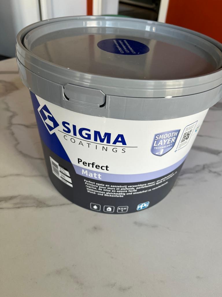 Peintre Sigma Coatings Perfect Matt 10L, Bricolage & Construction, Enlèvement, Comme neuf, Peinture