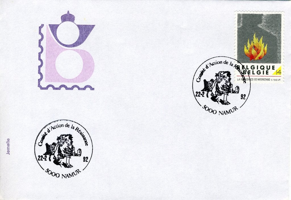 (B) FDC Envelop 1992  2444 - De Weerstand, Verzenden