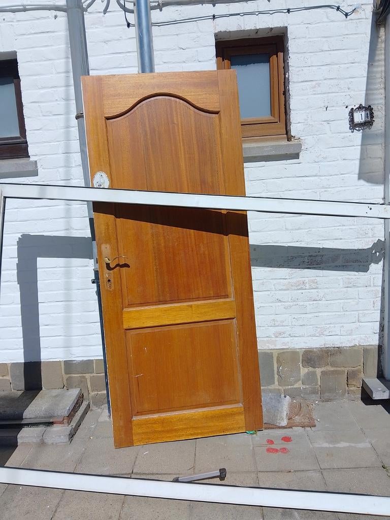 Porte bois massif 83*200cm, Doe-het-zelf en Bouw, Hout