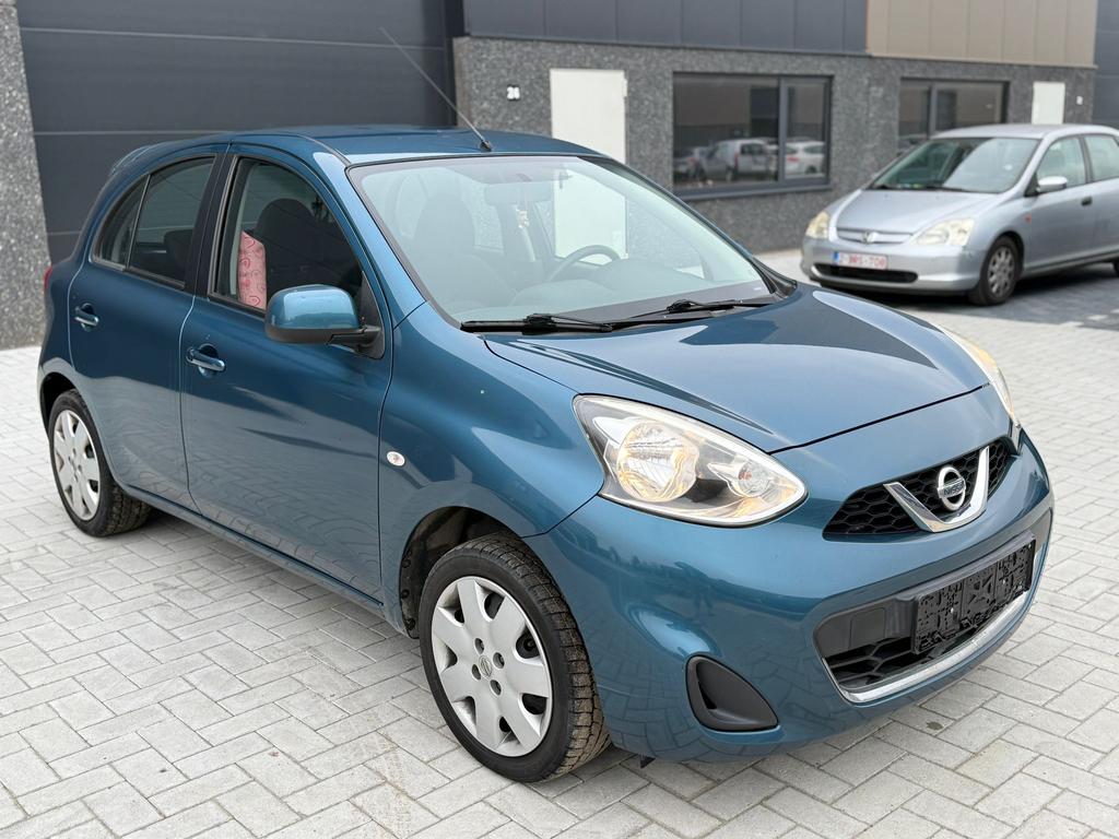 Nissan Micra - 1.2 benzine - 99500km - Automaat, Automaat, Euro 5, Stof, Zwart