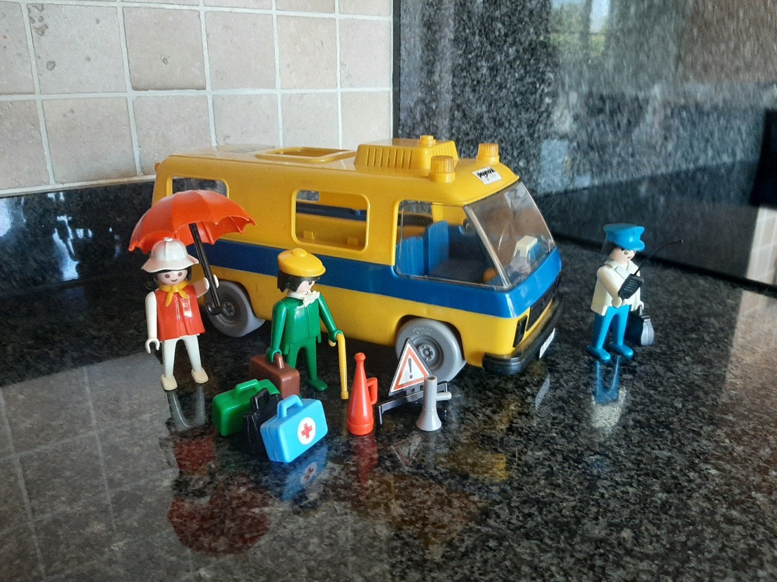Playmobil vintage 3255 luchthaven bus (1977), Kinderen en Baby's, Speelgoed | Playmobil, Ophalen of Verzenden