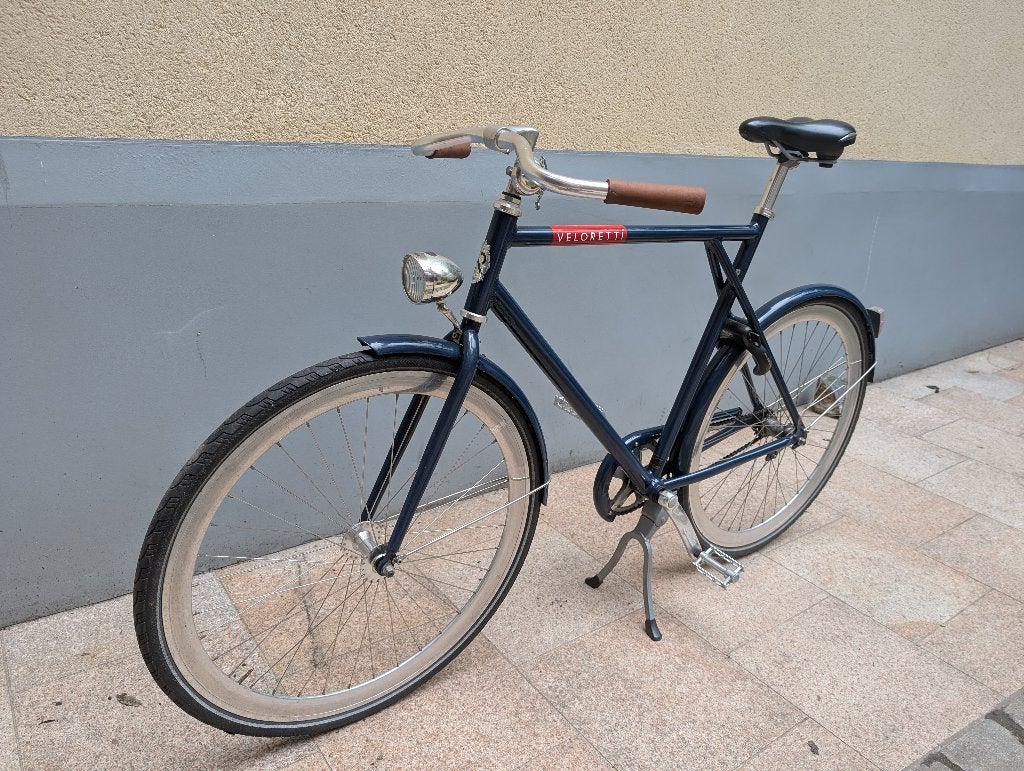 Veloretti caferacer herenfiets, Fietsen en Brommers, Fietsen | Heren | Herenfietsen, Ophalen, Terugtraprem