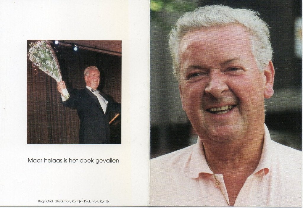 bidprentje Marc Clarhout Kortrijk 1929 - 2008, Verzamelen, Bidprentjes en Rouwkaarten, Ophalen
