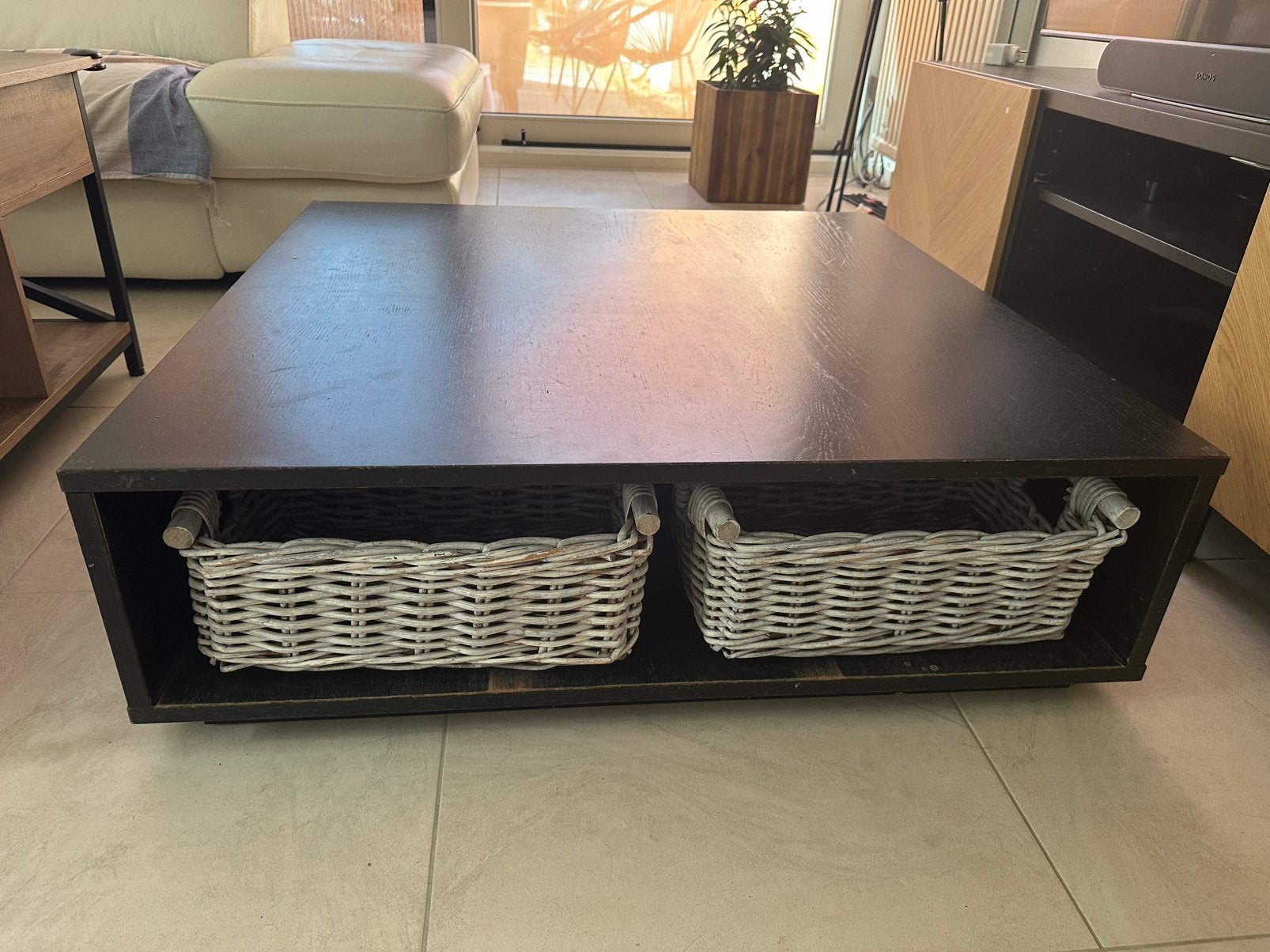 Salontafel, Ophalen, Gebruikt, 50 tot 100 cm, Vierkant