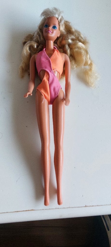 Barbie wet'n wild 1989 vintage mattel, Verzenden, Gebruikt