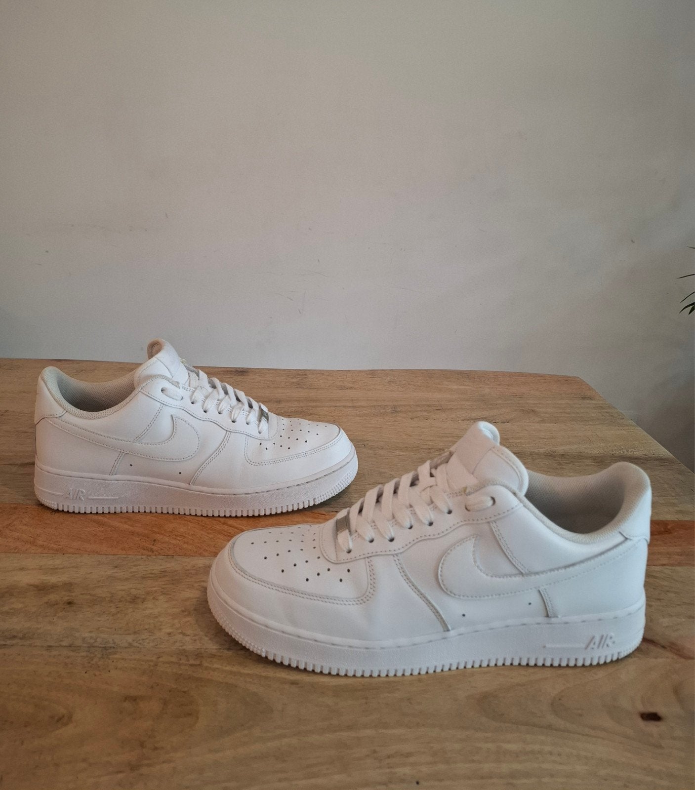 Nike Air Force 1 '07 Low "Triple White" – Maat 45.5, Wit, Nike, Ophalen of Verzenden, Zo goed als nieuw