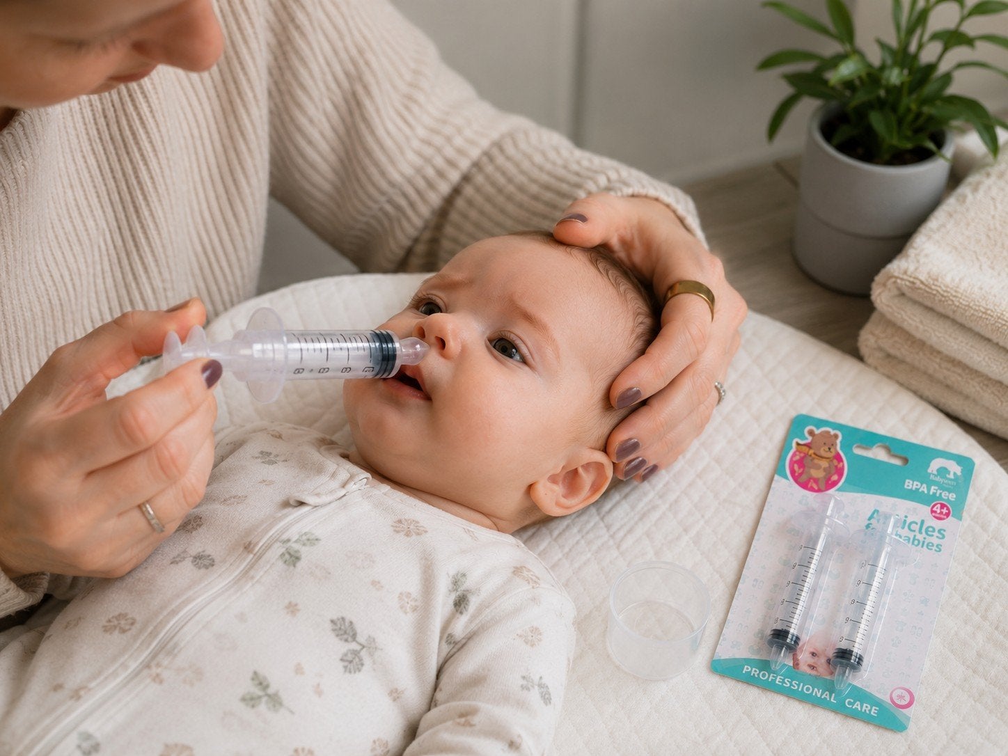 Aspirateur nasal pour bébé – Lot de 2 seringues nasales, Nieuw