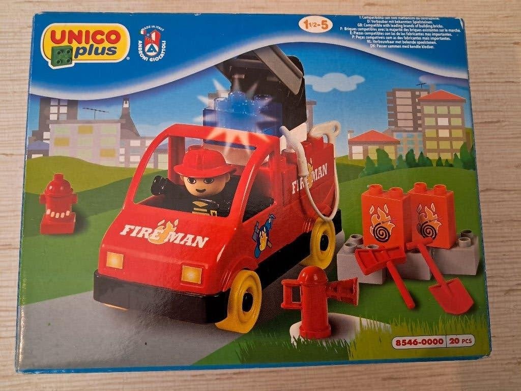 Te koop : "Fireman" van Unico Plus, Kinderen en Baby's, Ophalen of Verzenden, Zo goed als nieuw