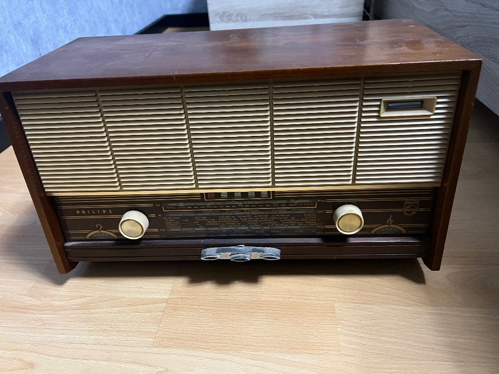 Gerestaureerde lampen radio philips, Ophalen, Gebruikt, Radio