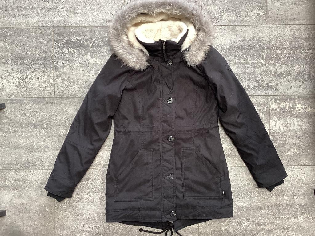 Winterjas Holister S, Kleding | Dames, Zwart, Nieuw, Ophalen of Verzenden, Maat 36 (S)