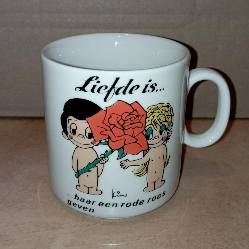 Koffietas/ mok Liefde is... (Kim), Verzamelen, Ophalen of Verzenden, Overige typen