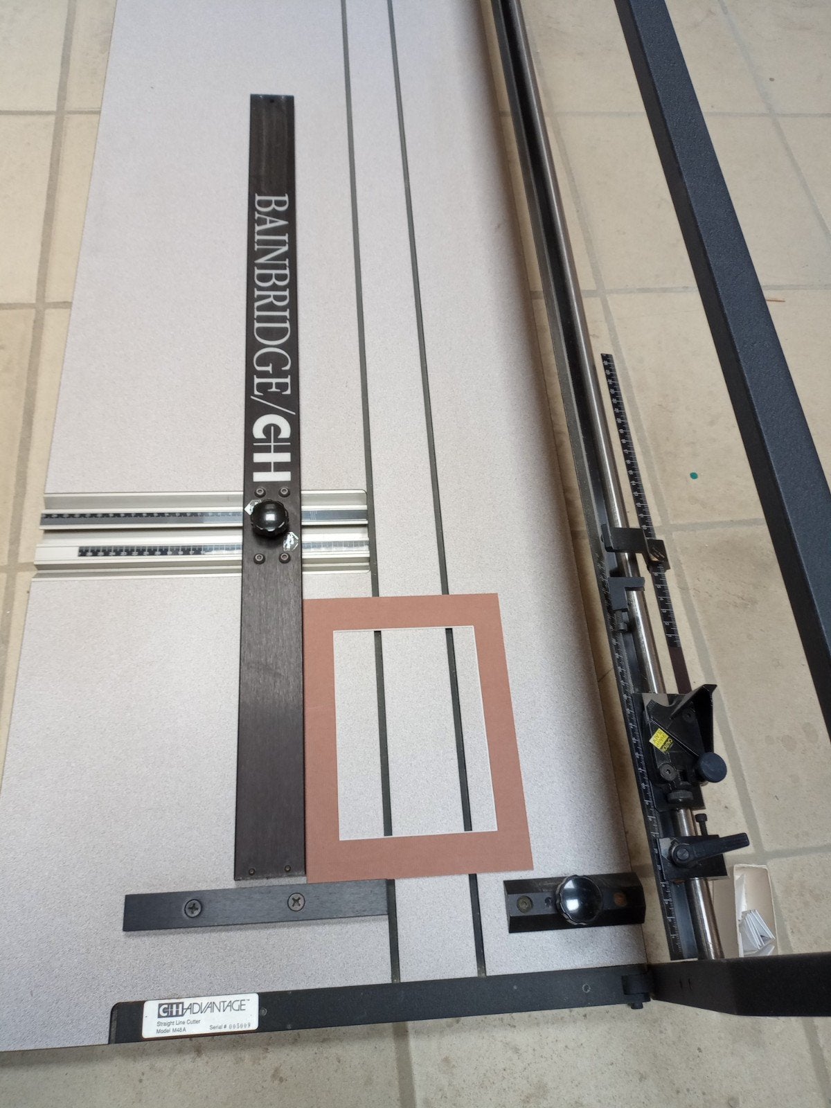 machine pour la découpe de passe partout, Enlèvement