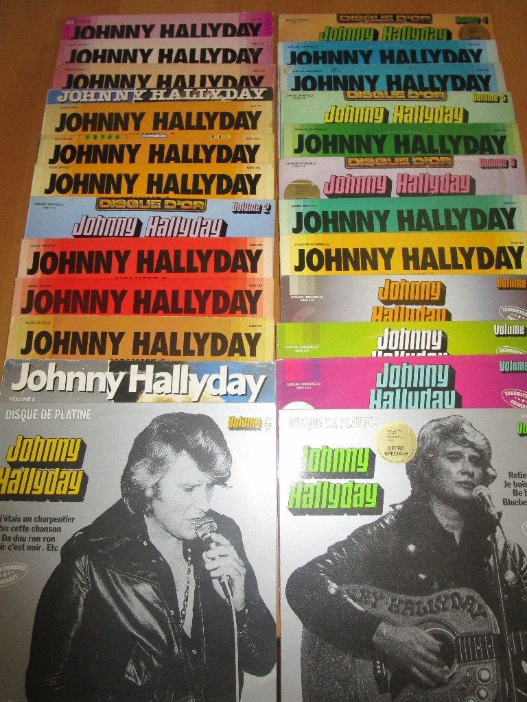 Lot de 25 LP Johnny Hallyday "IMPACT", CD & DVD, Enlèvement ou Envoi, Rock 'n' roll, Compilation, Utilisé