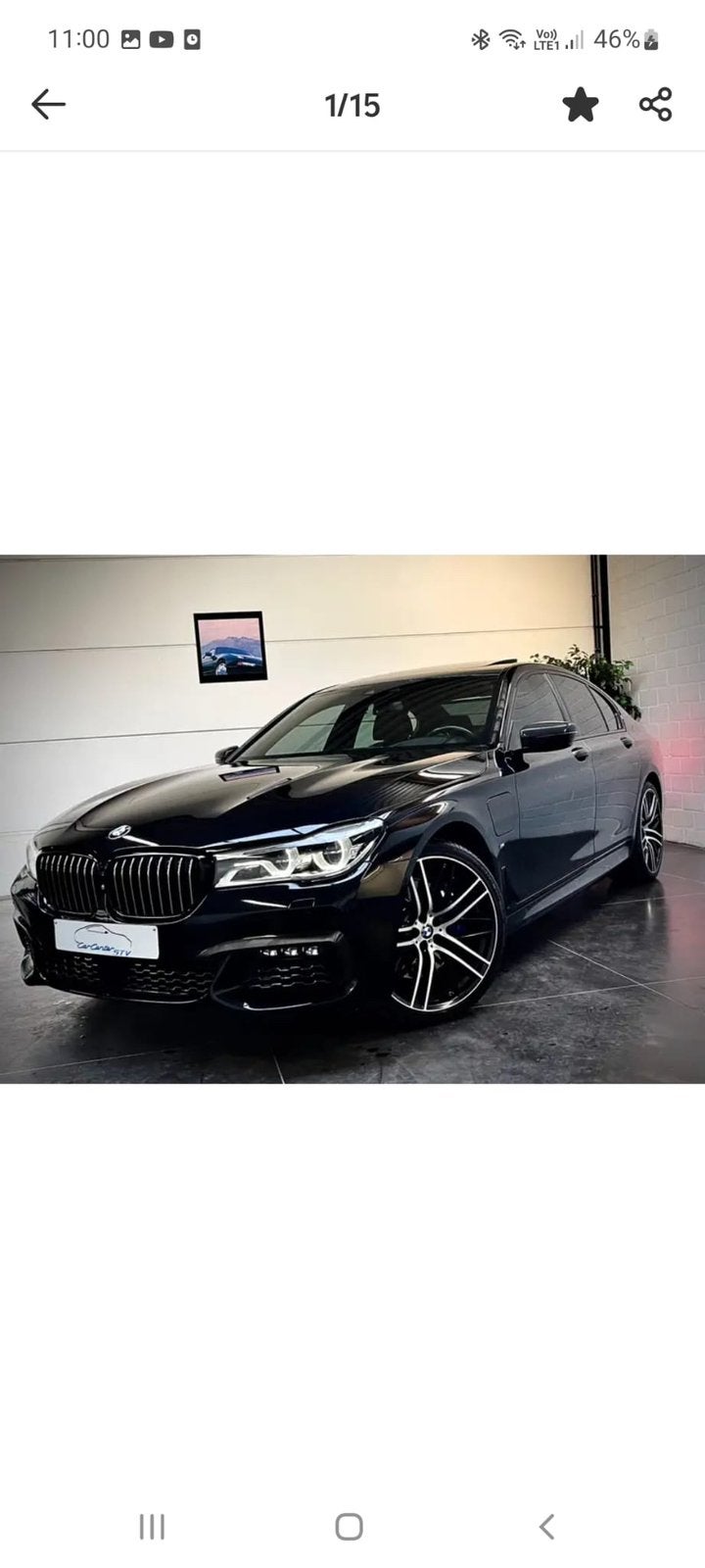 Bmw 740i Plug-in Benzine Hybride, Autos, Cuir, Achat, Euro 6, Noir