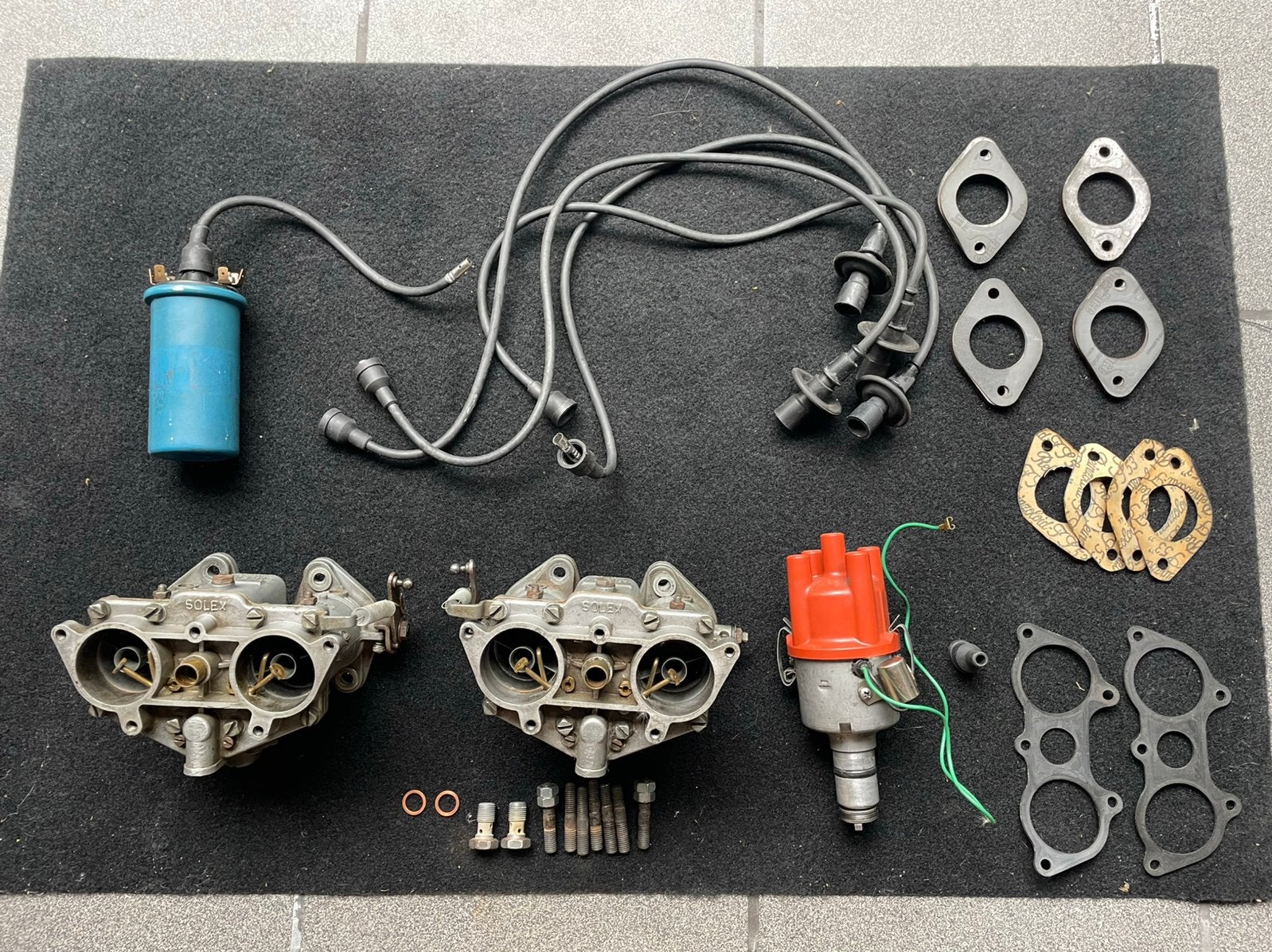 Porsche 912 carburator Solex met luchtfilter, Ophalen