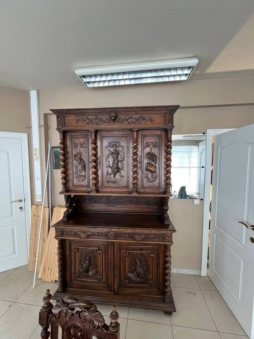 Magnifique buffet baroque ancien, Avec tiroir(s), Barok, 150 à 200 cm, Utilisé