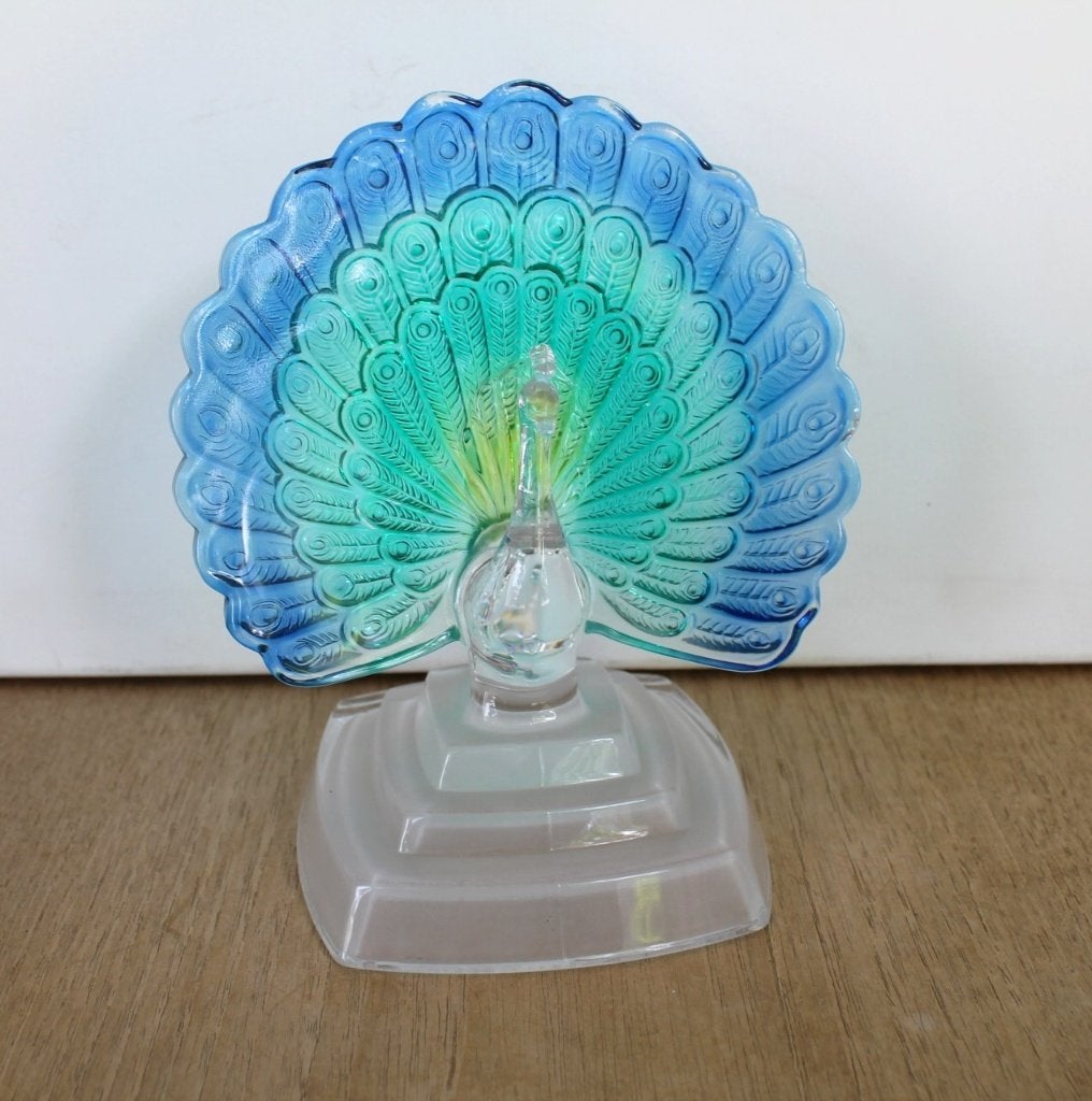 Paon en Cristal, Cristal D'Arques Paris, mi années 80, Antiquités & Art, Antiquités | Verre & Cristal, Enlèvement ou Envoi
