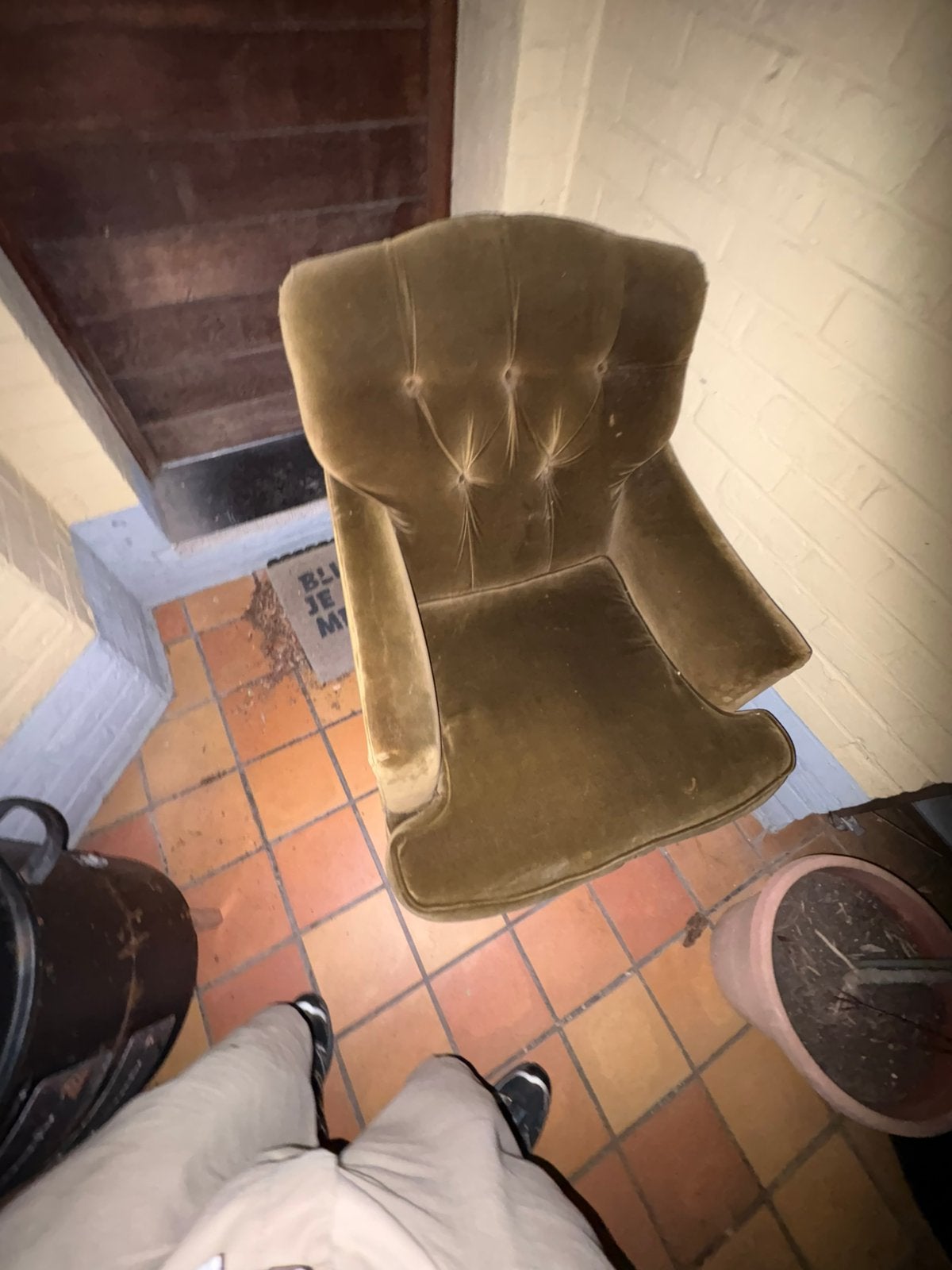 Zetel, Huis en Inrichting, Fauteuils, Ophalen, Gebruikt