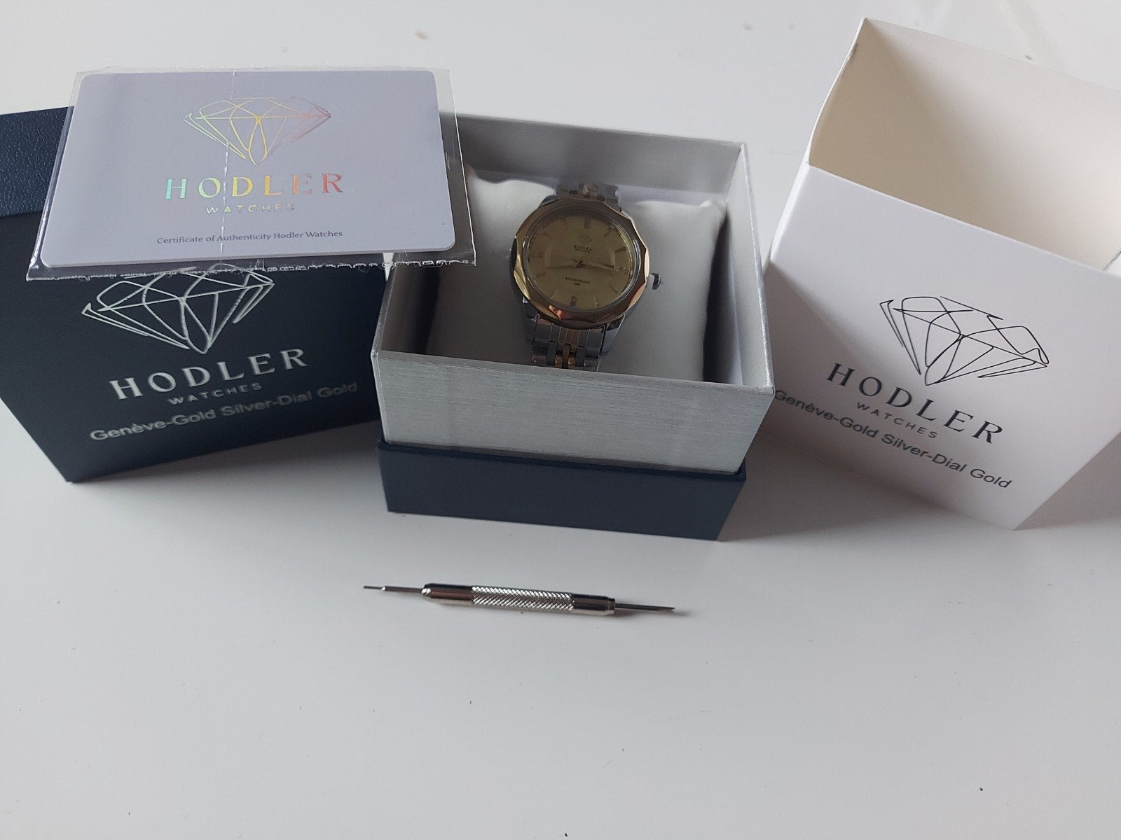 dameshorloge hodler watches genève gold silver, Handtassen en Accessoires, Horloges | Dames, Overige merken, Polshorloge, Nieuw