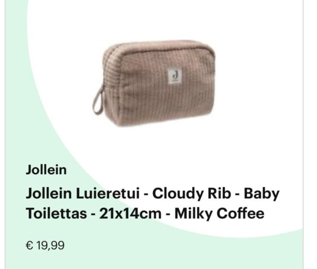 Toiletzak jollein, Handtassen en Accessoires, Toilettassen, Ophalen, Nieuw, Bruin, Heer of Dame