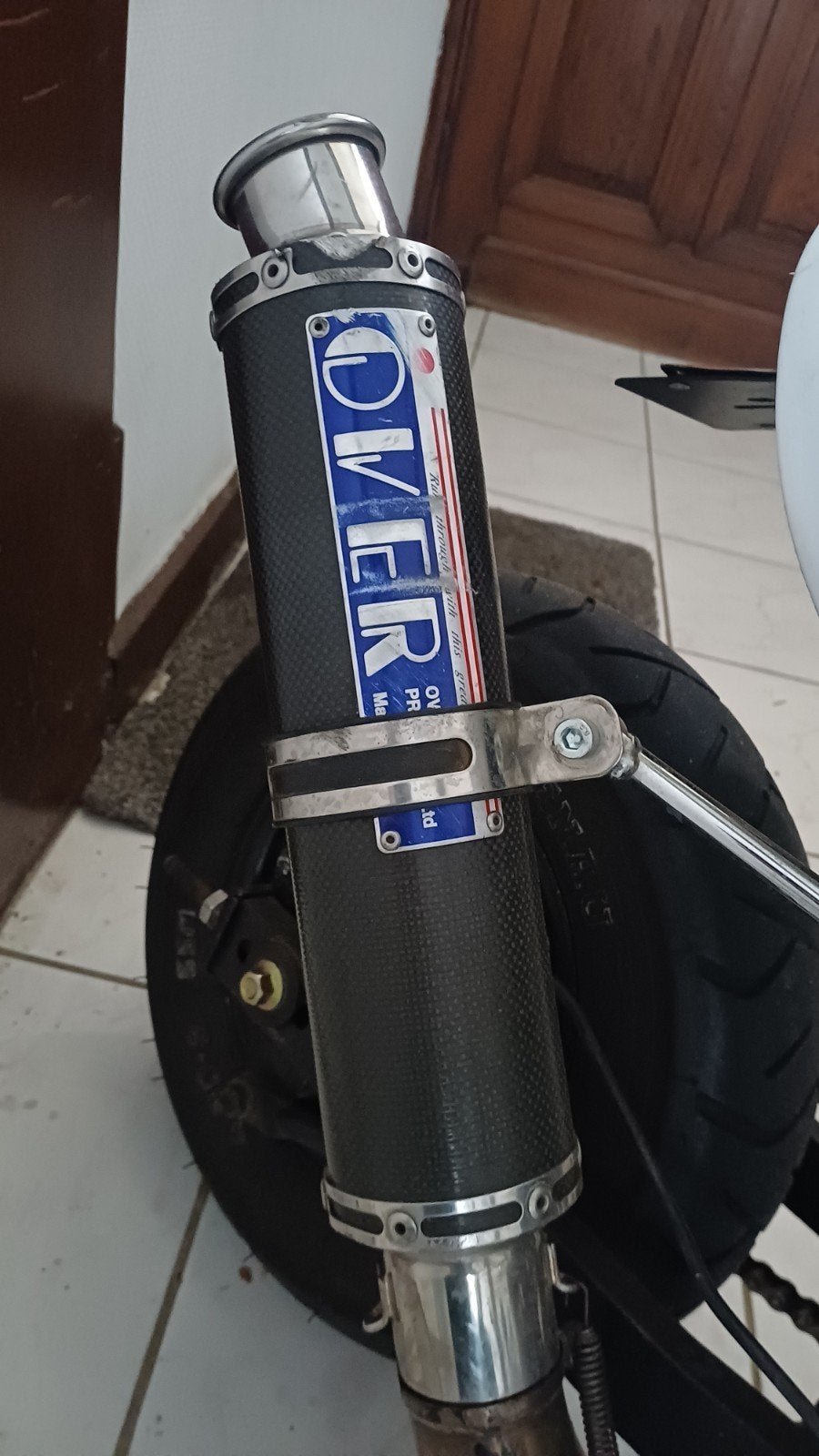 Over Racing carbon uitlaat, Ophalen, Gebruikt