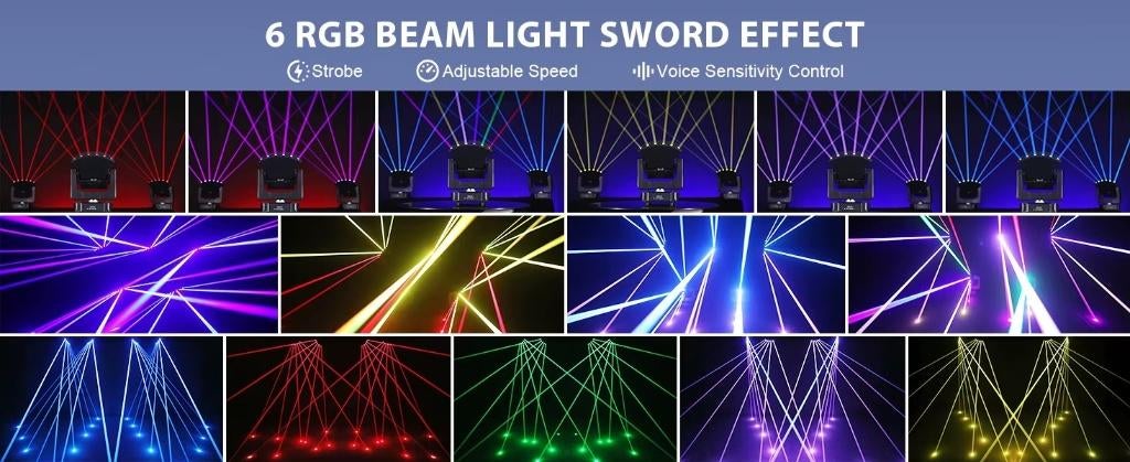 SUPERPROMO First Class 6 Way Rgb Laser Moving Head, Muziek en Instrumenten, Ophalen of Verzenden, Nieuw, Licht, Geluidgestuurd