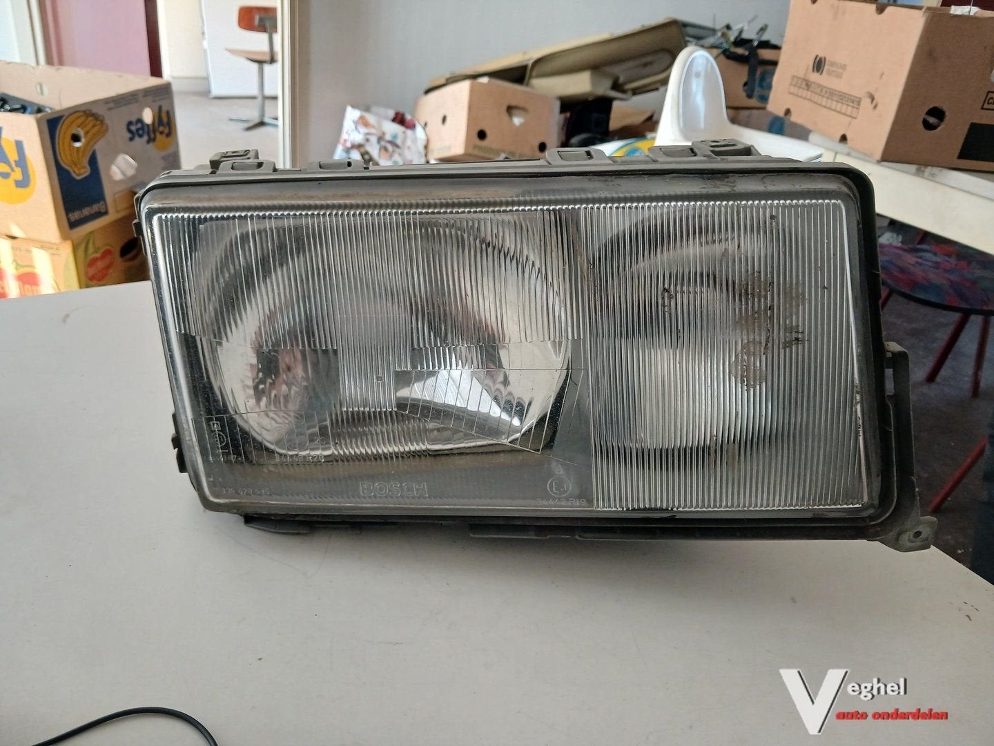 MB W201 2.5TD sedan Koplamp RV Bosch '92, Gebruikt, -, -, Ophalen of Verzenden
