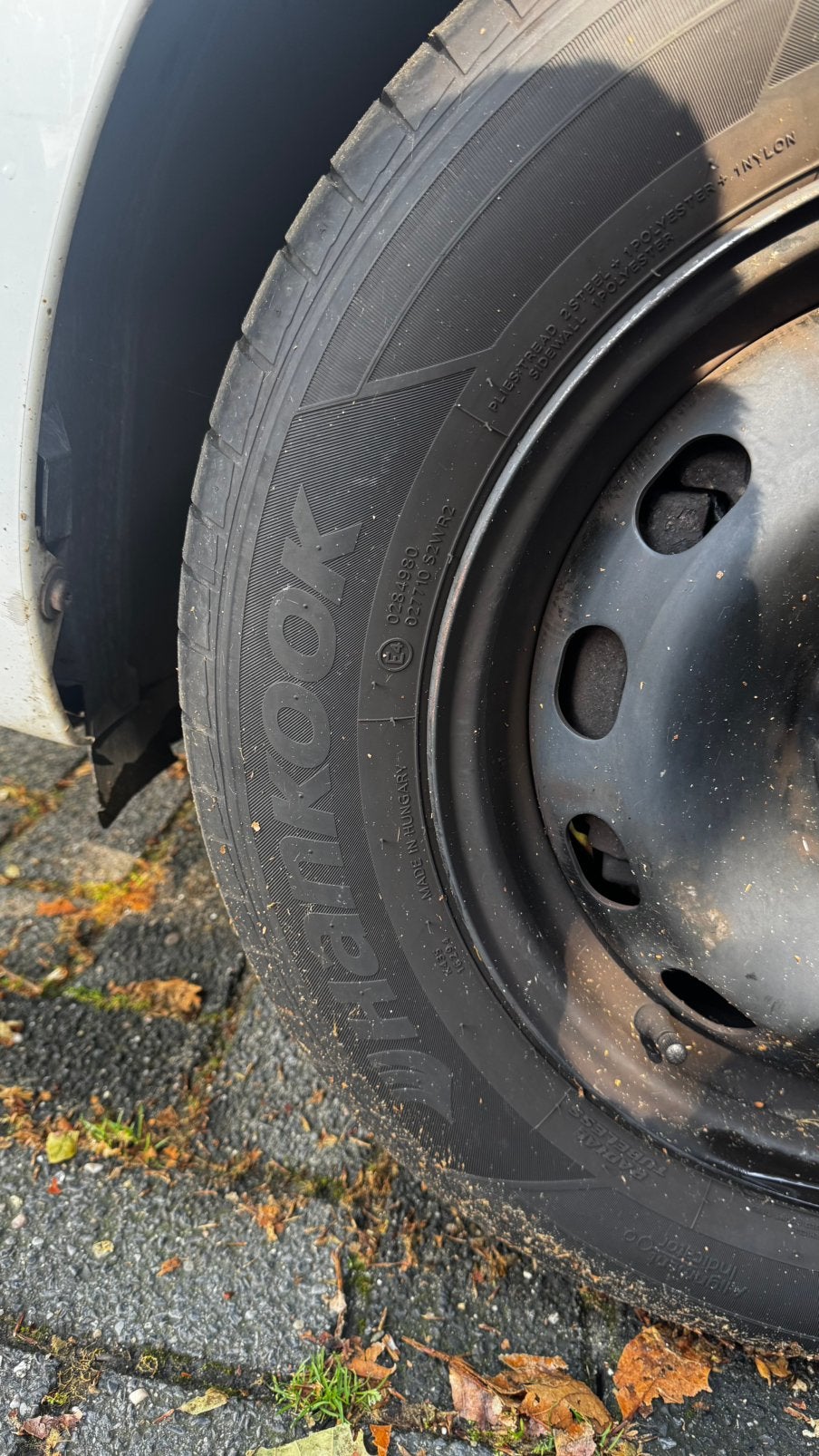 complete set Hankook banden met stalen velgen – 195/65 R15, Auto diversen, Aanhangwagen-onderdelen, Ophalen, Zo goed als nieuw