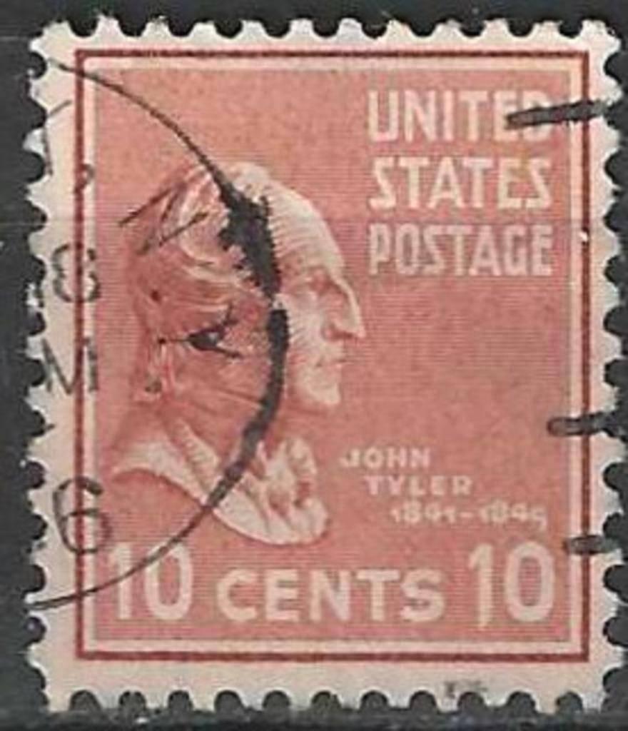 USA 1938 - Yvert 380 - John Tyler (ST), Postzegels en Munten, Postzegels | Amerika, Gestempeld, Verzenden