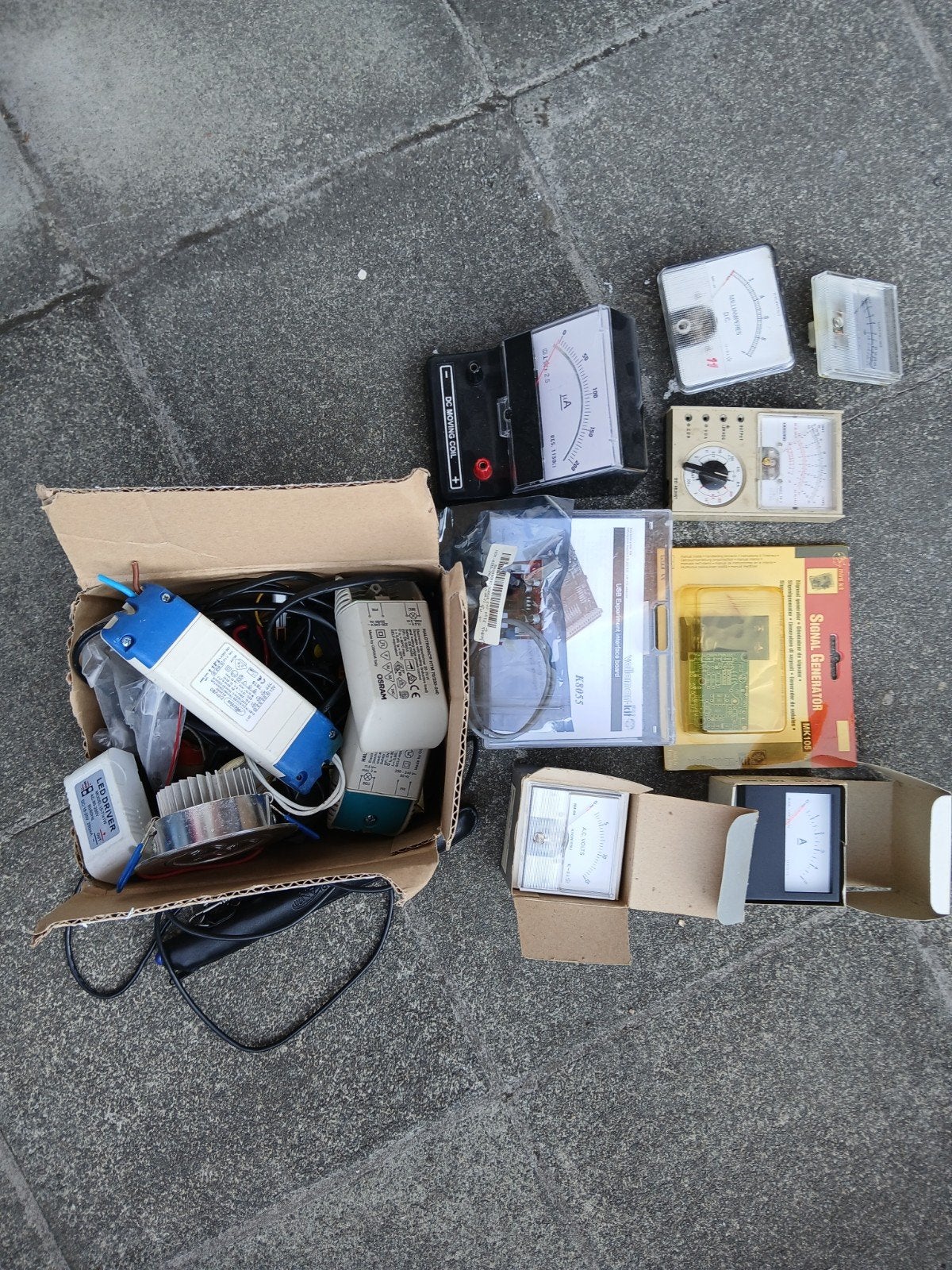 Assortiment transformatoren en meters, Verzamelen, Ophalen, Gebruikt
