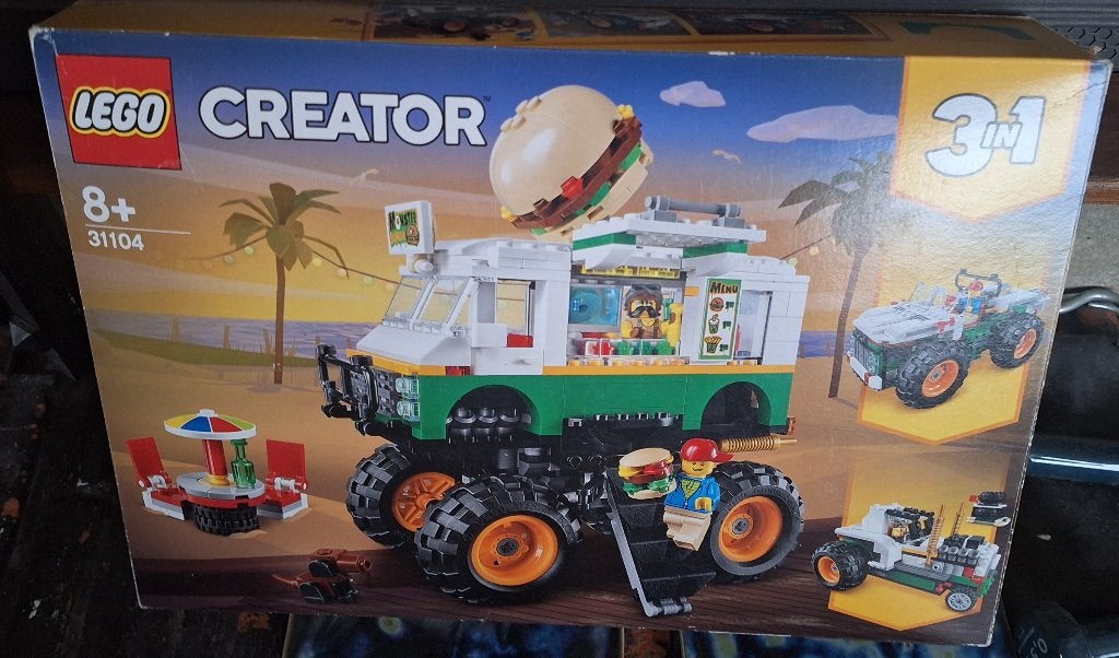 LEGO 31104 Creator, De monsterlijke hamburgertruck, Gebruikt, Lego, Ophalen of Verzenden, Creator