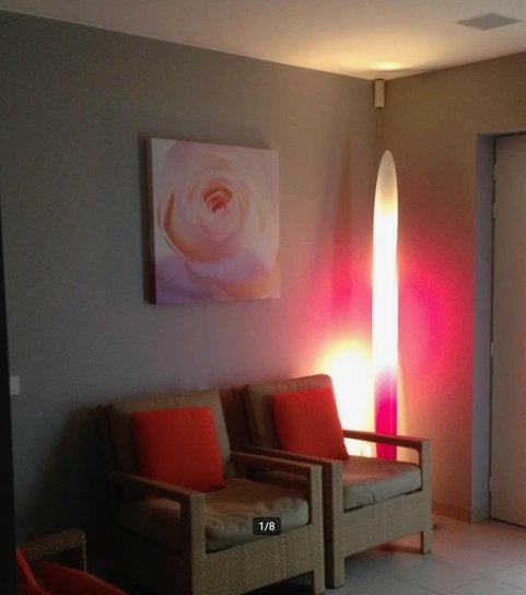 Lampe sur pied design., Maison & Meubles, Neuf, Synthétique, Modern, 150 à 200 cm
